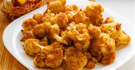 Fritos de coliflor veganos