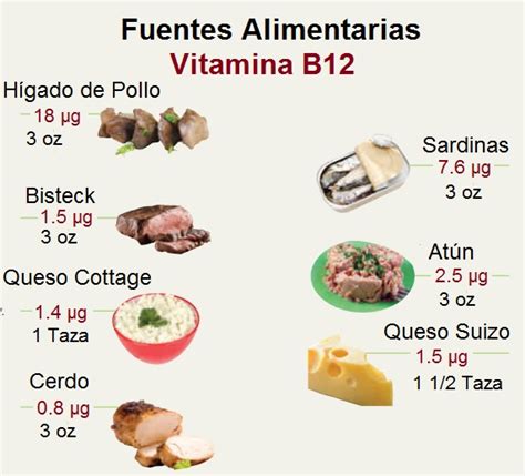 Fuentes de vitamina B12
