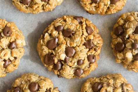 Galletas de avena con chispas de chocolate