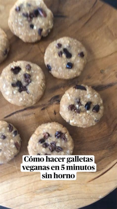 Galletas veganas sin horno