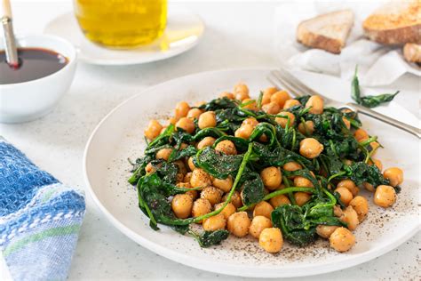 Garbanzos con espinacas