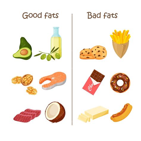 Grasas saludables vs no saludables