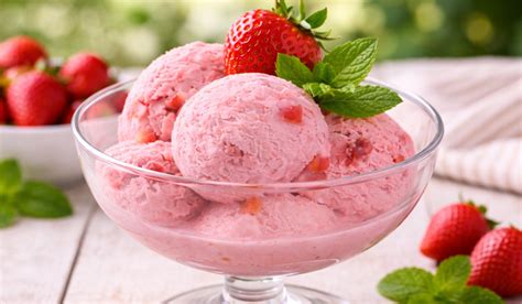 Helado de Frutilla Vegano Casero