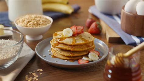 Hotcakes con Avena y Plátano