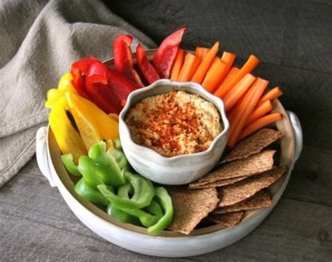 Hummus con verduras