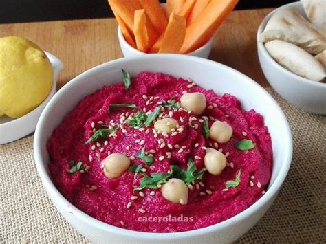 Hummus de Remolacha Vegano