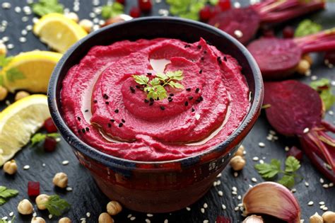 Hummus de betarraga