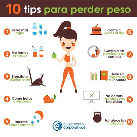 Infografía de consejos para perder peso