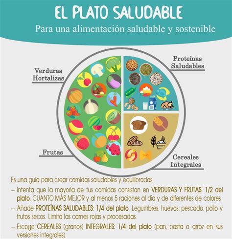 Infografía de un Plato Saludable