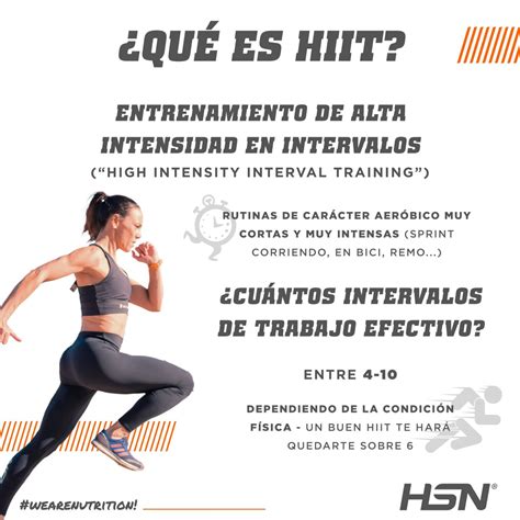 Infografía del entrenamiento HIIT