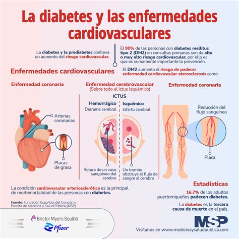 Infografía sobre Diabetes y Enfermedades Cardiovasculares