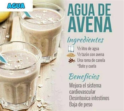 Infografía sobre cómo preparar agua de avena