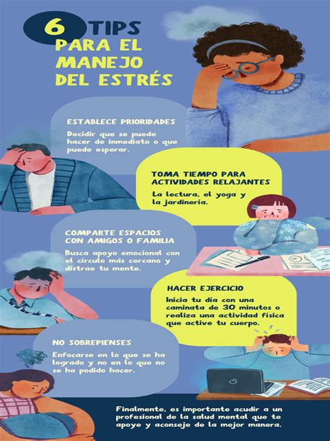 Infografía sobre el manejo del estrés