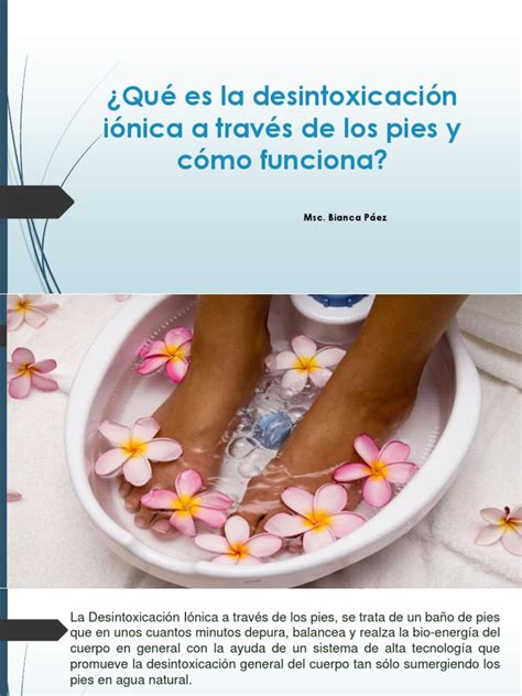 Infografía sobre la desintoxicación iónica