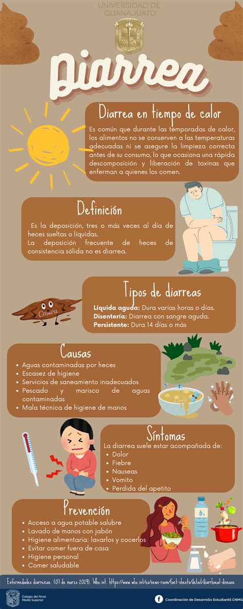 Infografía sobre la diarrea