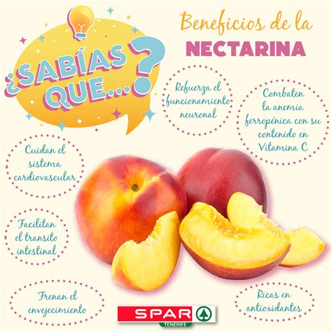Información nutricional de la nectarina