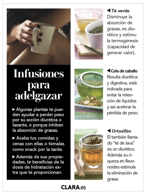 Infusiones recomendadas para adelgazar