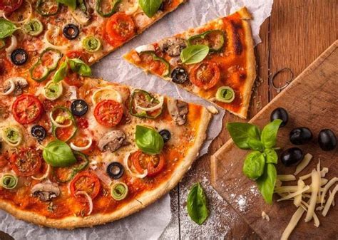 Ingredientes de la Pizza Vegetariana