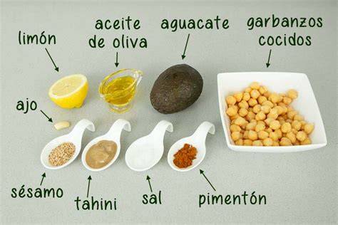 Ingredientes para Hummus