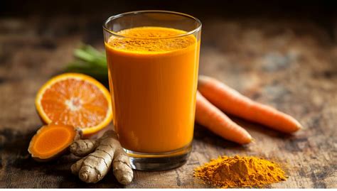 Jugo de Zanahoria con Limón y Cúrcuma