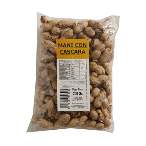 Maní con cáscara