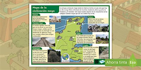 Mapa de la Civilización Maya