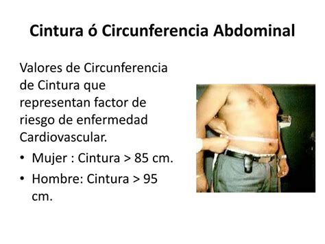 Medición de la cintura abdominal