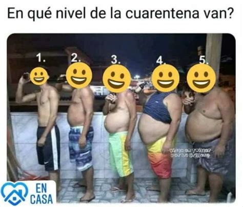 Meme sobre subir de peso en cuarentena