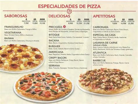 Menú Telepizza