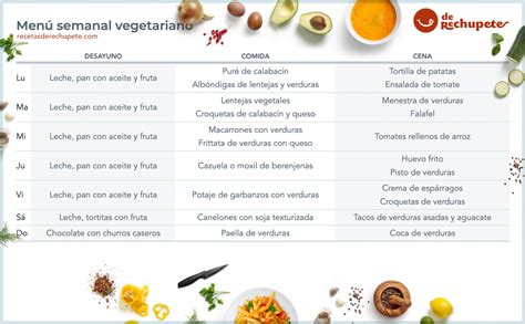 Menú Vegetariano Semanal