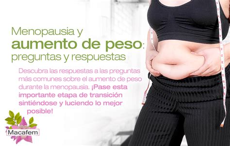 Menopausia y aumento de peso