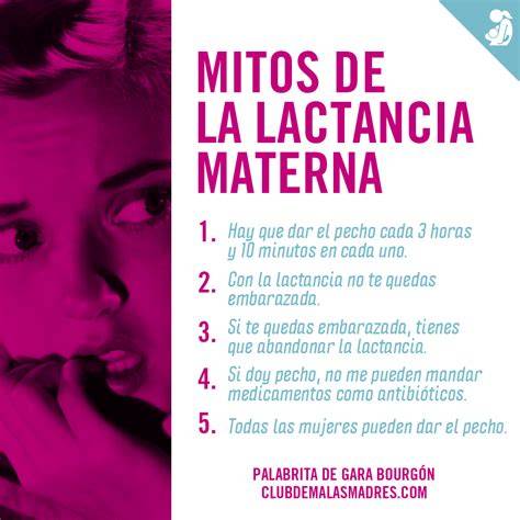 Mitos sobre la lactancia materna