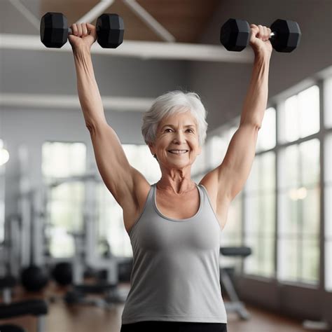 Mujer mayor haciendo ejercicio