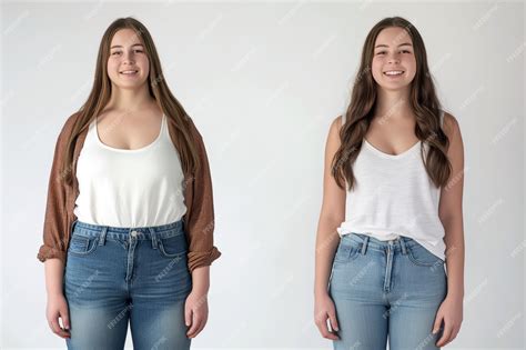 Mujeres antes y después de la pérdida de peso