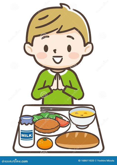 Niño comiendo un almuerzo saludable