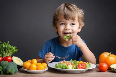 Niño interactuando con la comida