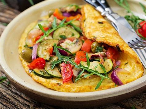 Omelette de Queso con Verduras