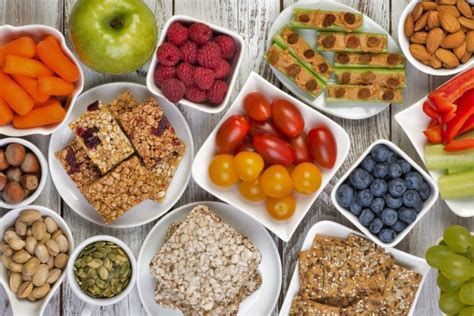 Opciones de snacks saludables