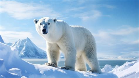 Oso polar en su hábitat natural