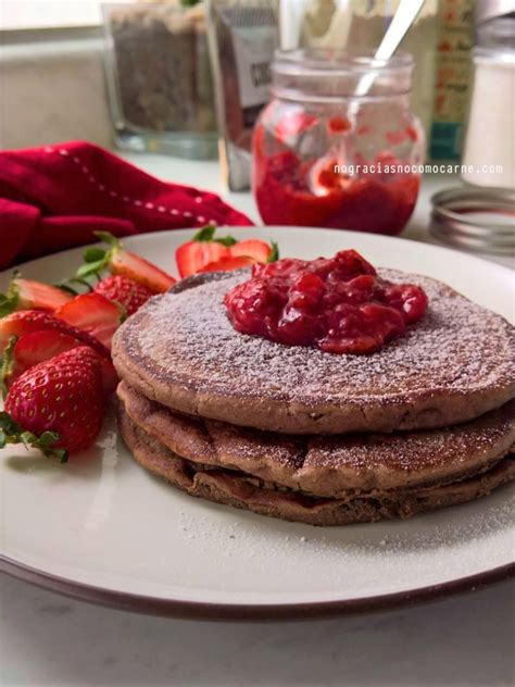 Panqueques veganos de chocolate