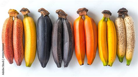 Plátanos en diferentes etapas de maduración