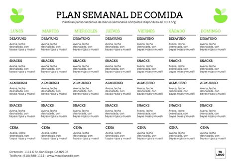 Planificación de Comidas Semanal