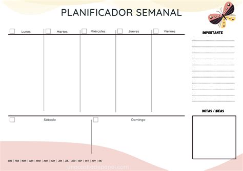 Planificación semanal
