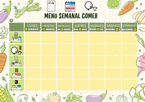 Planificación semanal de almuerzos
