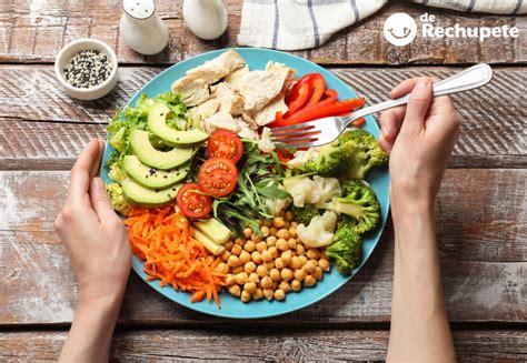 Plato de comida saludable