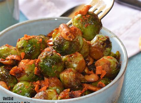 Plato de repollitos de bruselas