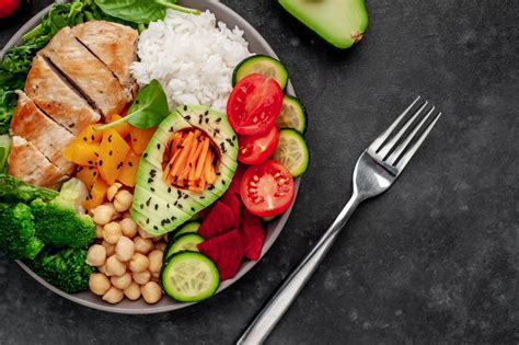 Plato para una alimentación saludable