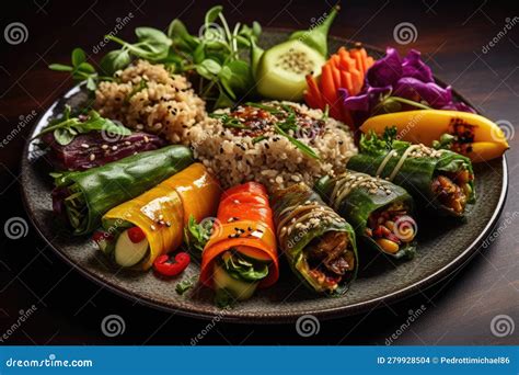Plato vegetariano colorido y nutritivo