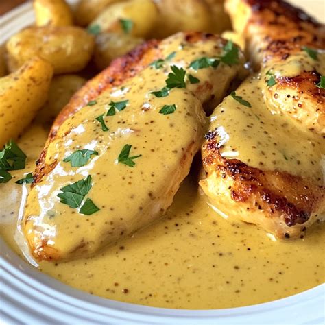 Pollo a la mostaza con limón