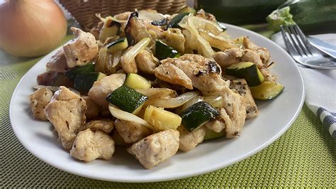 Pollo con Calabacín